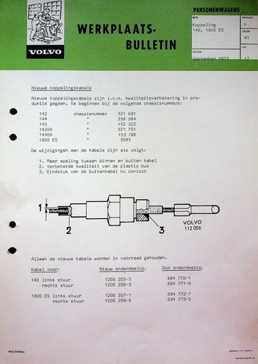 140, 1800 Koppelingkabels '73